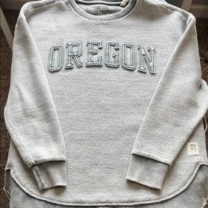 Grey "Oregon" Crewneck w/ texture